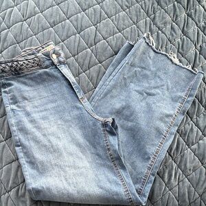 Old Money OAT braided waistband jeans, size 26, 2